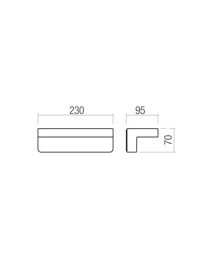 Redo Kant Applique Led IP65 in Alluminio - CCT - immagine 2