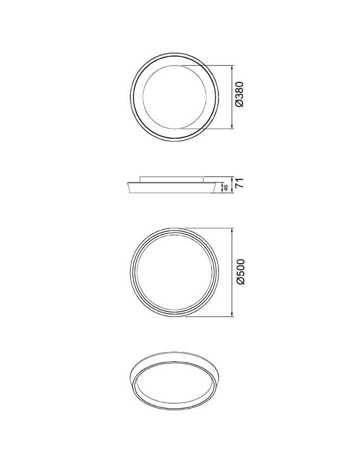 Fabas Luce Varallo Plafoniera Led con Telecomando - CCT - immagine 4