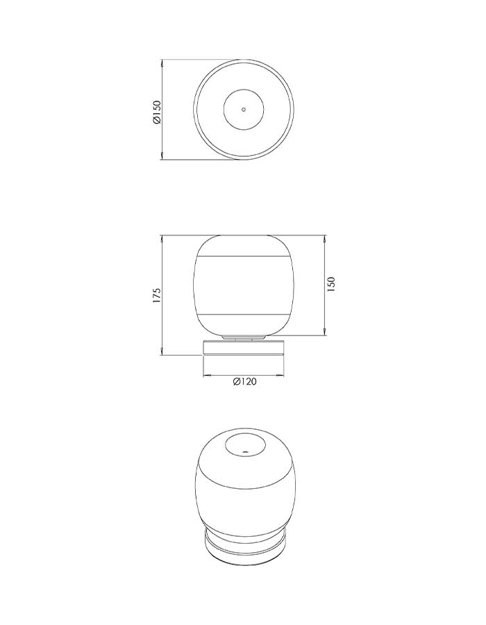 Fabas Luce Vesuvio Lampada da Tavolo Led Touch Dimmer - CCT - immagine 3