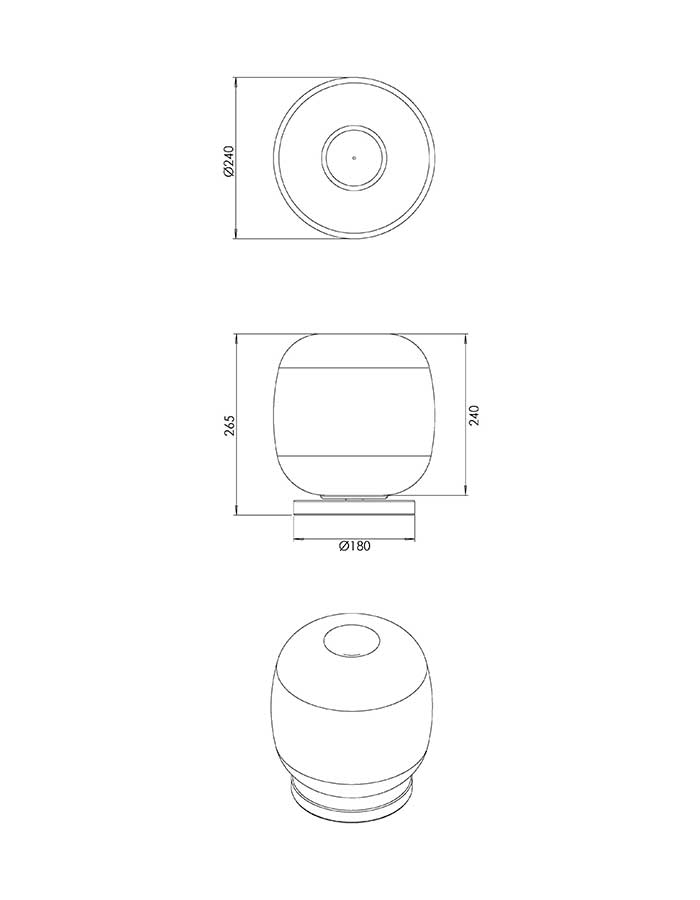 Fabas Luce Vesuvio Lampada da Tavolo Led Touch Dimmer - CCT - immagine 4